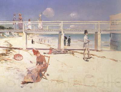 Charles conder A Holiday at Mentone Spain oil painting art